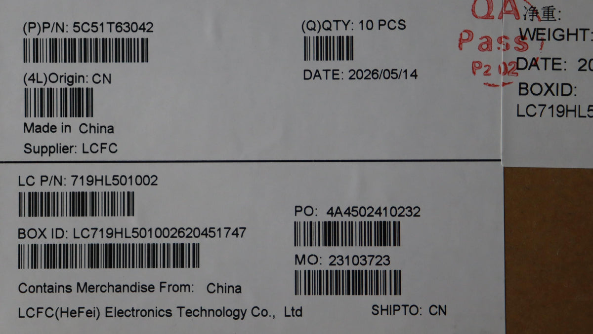 Lenovo CARDPOP FRU PCBA IO/B FP I/O Board 5C51T63042
