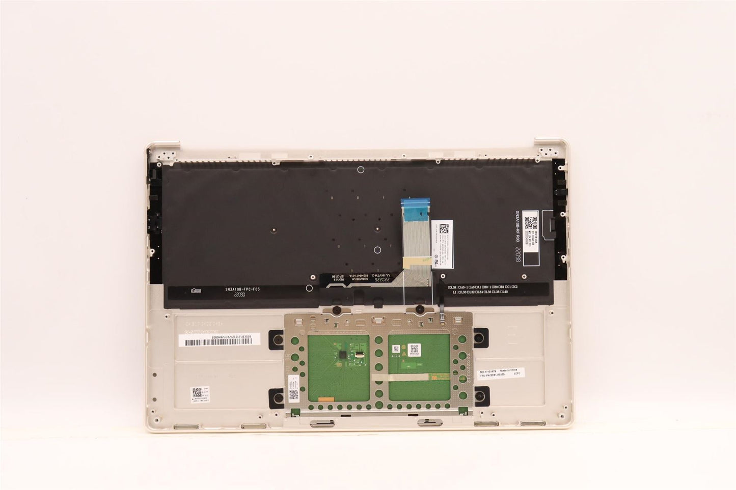 Lenovo Yoga 9 14IAP7 Palmrest Cover Touchpad Keyboard Silver 5CB1J10175