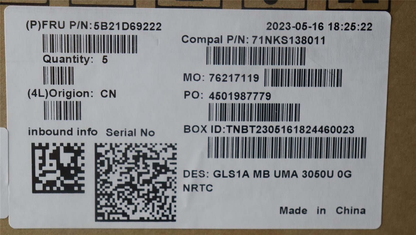 Lenovo MB C82R0 NOK ASR3050U_UMA0GNONE 5B21D69222