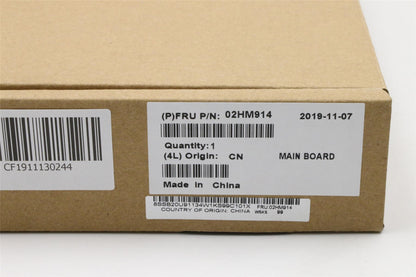 Lenovo ThinkPad P1 Gen 2 Motherboard Mainboard 5B21C66899