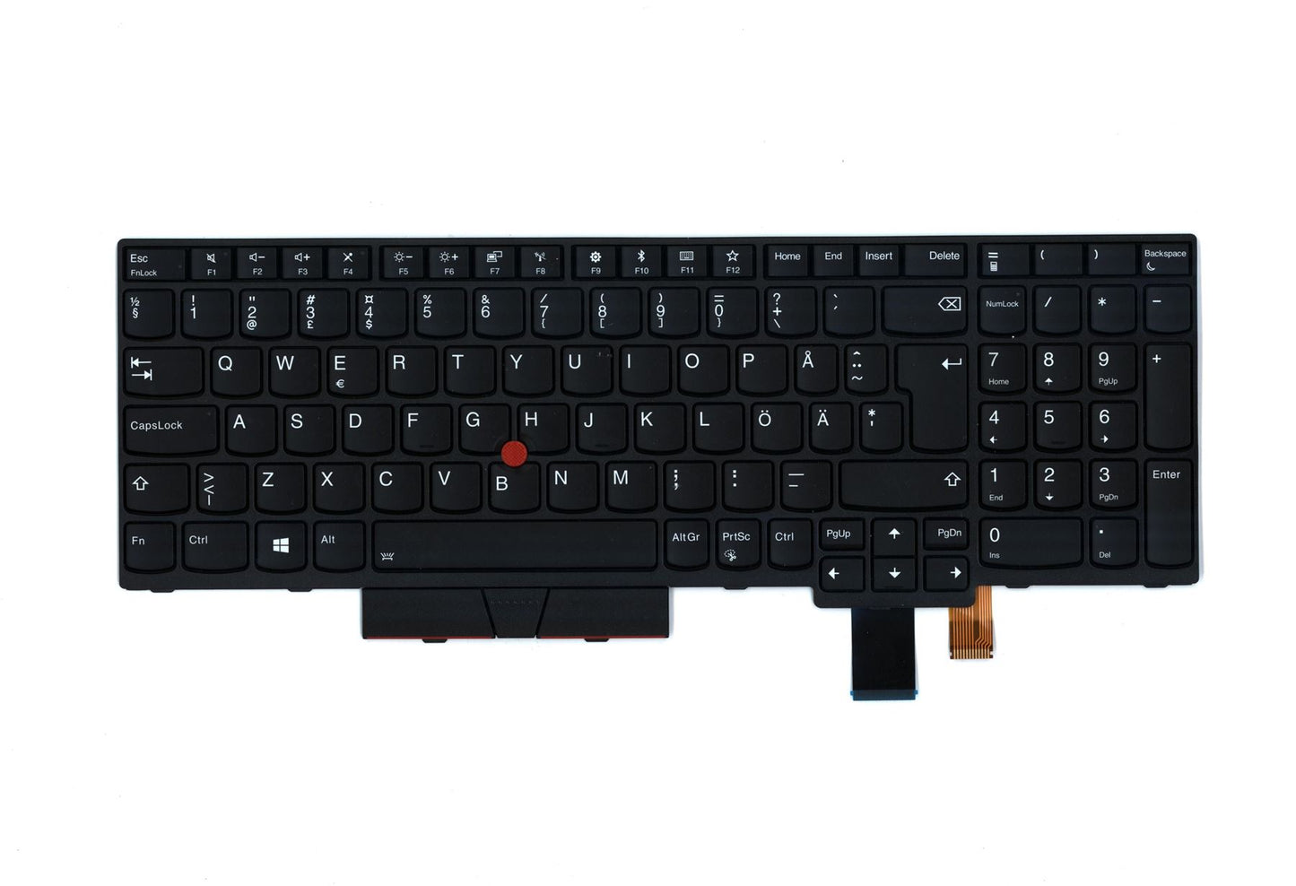 Lenovo ThinkPad T570 P51s Keyboard Swedish Black Backlit 01ER567