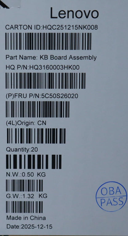 Lenovo CARDPOP H 83V7 USB Board 5C50S26020