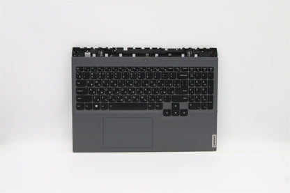 Lenovo 5 16ACH6H Palmrest Cover Touchpad Keyboard Russian Slate Grey 5CB1C14967