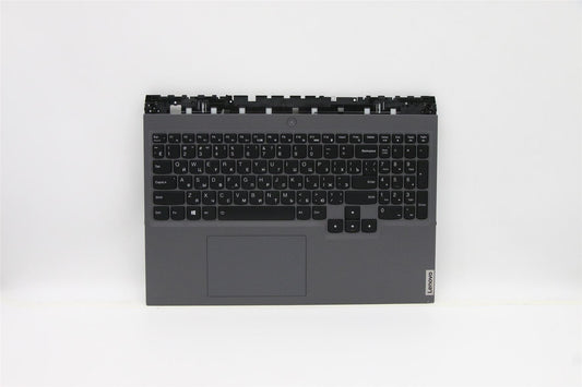 Lenovo 5 16ACH6H Palmrest Cover Touchpad Keyboard Russian Slate Grey 5CB1C14967