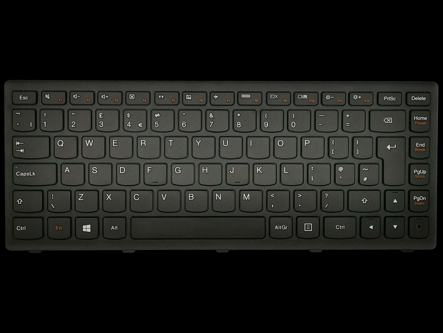 Lenovo Flex 14 Keyboard UK Black 25211111