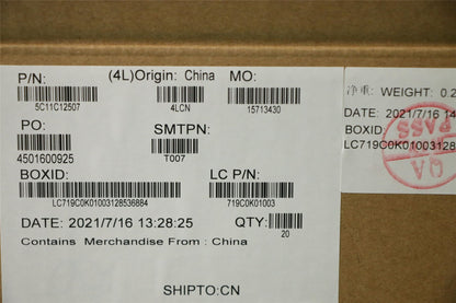 Lenovo H-CONN SET 1VU M/B CAM W/FPC HPD 5C11C12507