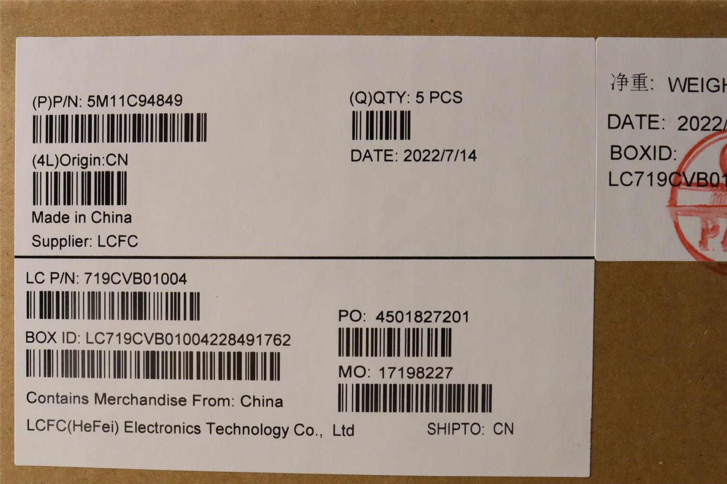 Lenovo MECH_ASM FRU KB w/Cc SPA(Chi)FPR UK BK 5M11C94846