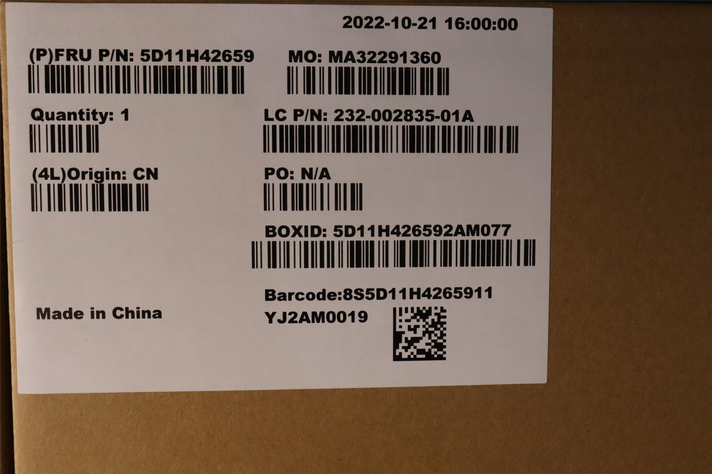 Lenovo ThinkCentre M90a Gen 3 LCD Screen Display Panel 23.8 QHD 5D11H42659