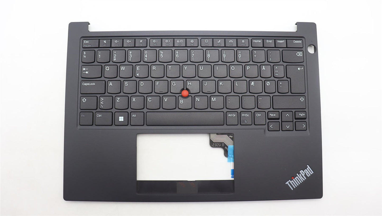 Lenovo ThinkPad E14 Gen 5 Keyboard Palmrest Top Cover Danish Black 5M11L92247
