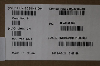 Lenovo UpperCase BUL C83FW FP AB BL AL 5CB1N91064