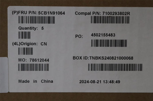 Lenovo UpperCase BUL C83FW FP AB BL AL 5CB1N91064