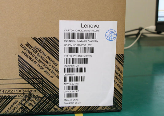 Lenovo IdeaPad 5 16IHU6 Palmrest Cover Touchpad Keyboard Russian Grey 5CB1C87499