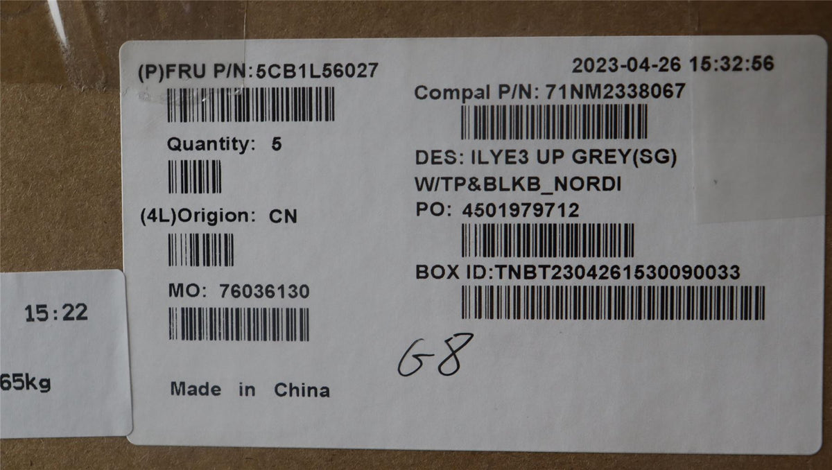 Lenovo Legion 5 16APH8 5 16IRH8 Palmrest Cover Touchpad Keyboard 5CB1L56027