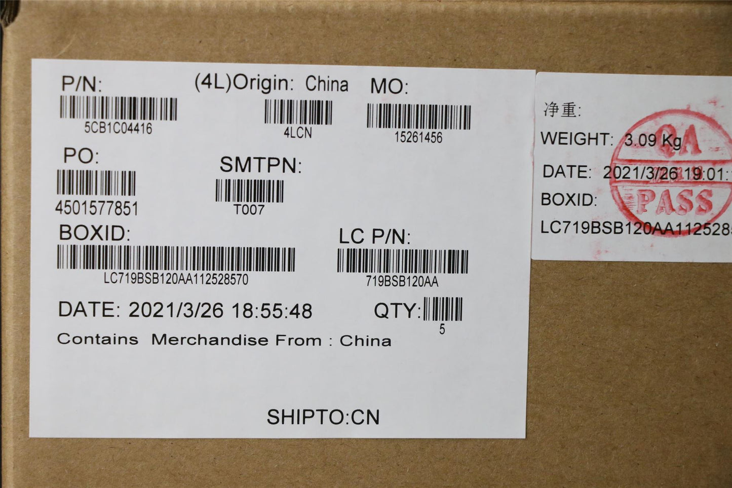 Lenovo IdeaPad 3-14ITL6 3-14ALC6 Palmrest Cover Touchpad Keyboard 5CB1C04416