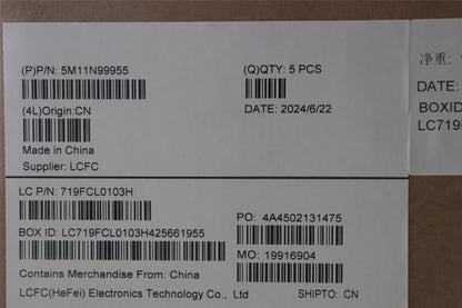 Lenovo MECH_ASM FRU BEL (TRI) UK BK 5M11N99956