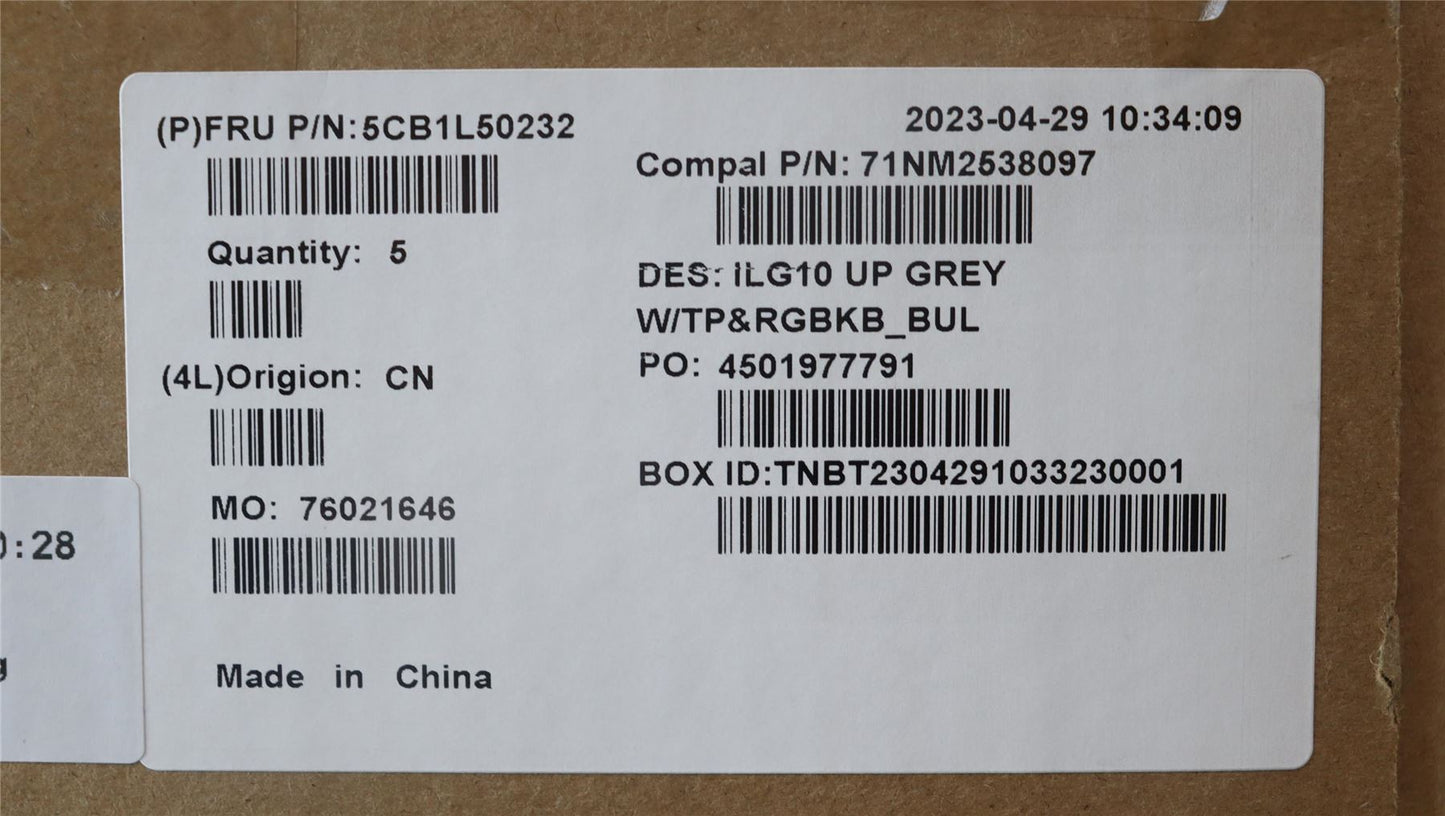 Lenovo LOQ 15IRH8 Palmrest Cover Touchpad Keyboard Bulgarian 5CB1L50232