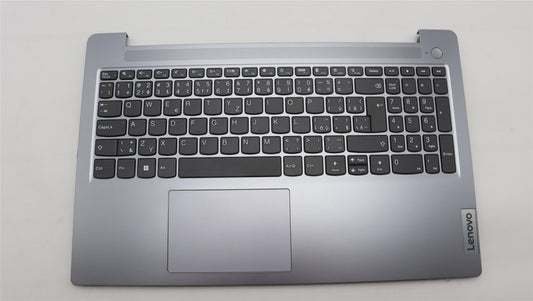 Lenovo IdeaPad 3 15AMN8 Palmrest Cover Touchpad Keyboard Artic Grey 5CB1L27557