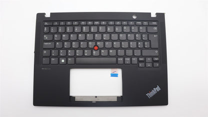 Lenovo ThinkPad X13 Gen 4 Keyboard Palmrest Top Cover Hungarian Black 5M11H89007