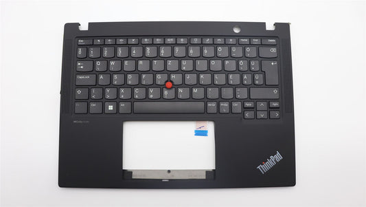 Lenovo ThinkPad X13 Gen 4 Keyboard Palmrest Top Cover Hungarian Black 5M11H89007