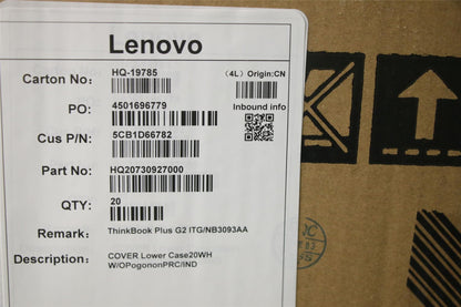 Lenovo ThinkBook Plus G2 ITG Bottom Base Lower Cover Grey 5CB1D66782