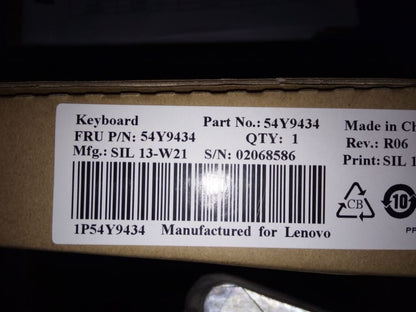 Lenovo Edge M92z M72z M92p M72e M82 M92 A58 92z 72 USB Wired Keyboard 54Y9434