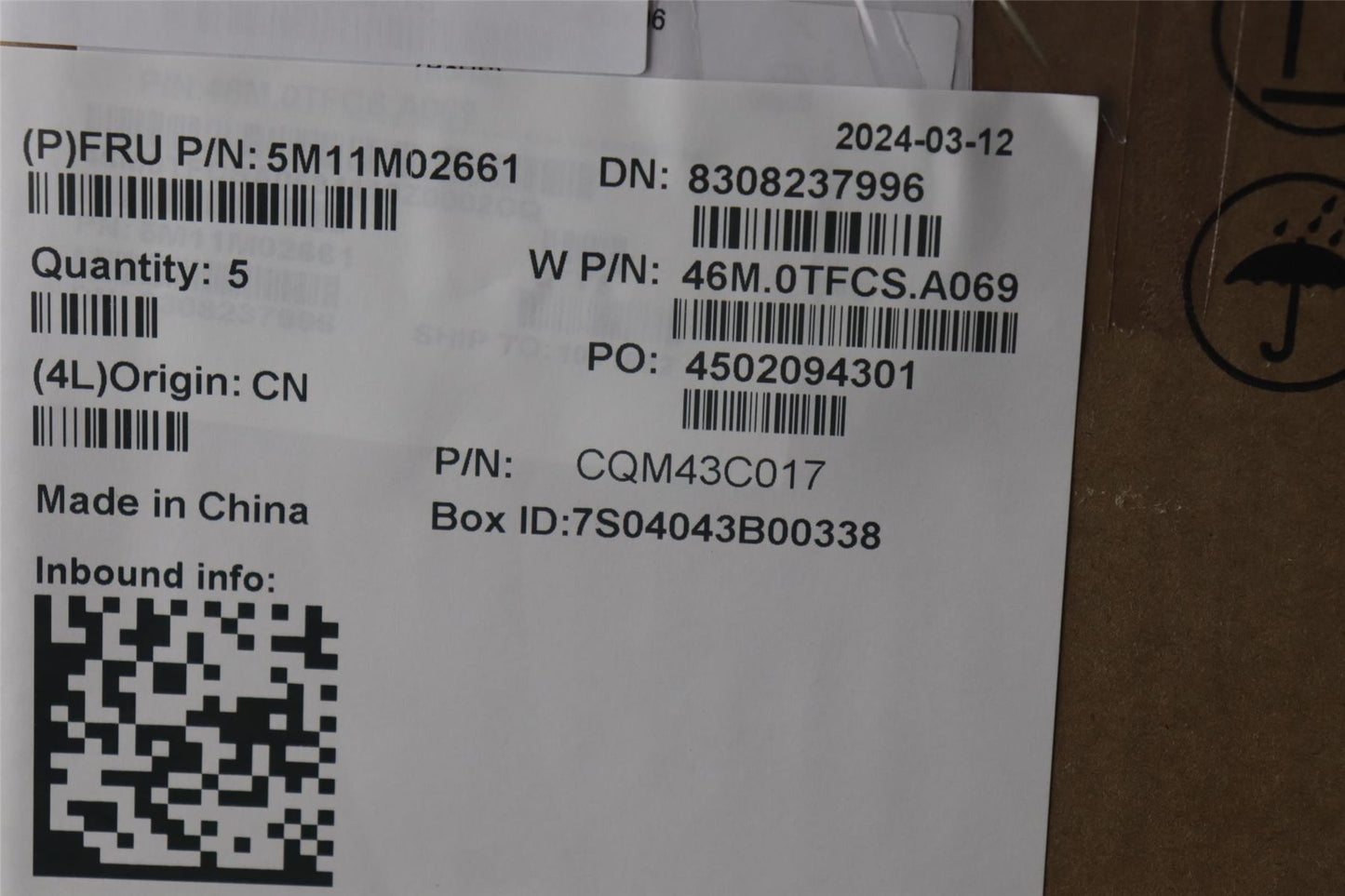 Lenovo MECH_ASM FRU KYB EURO_SPA w/C TSG 5M11M02661