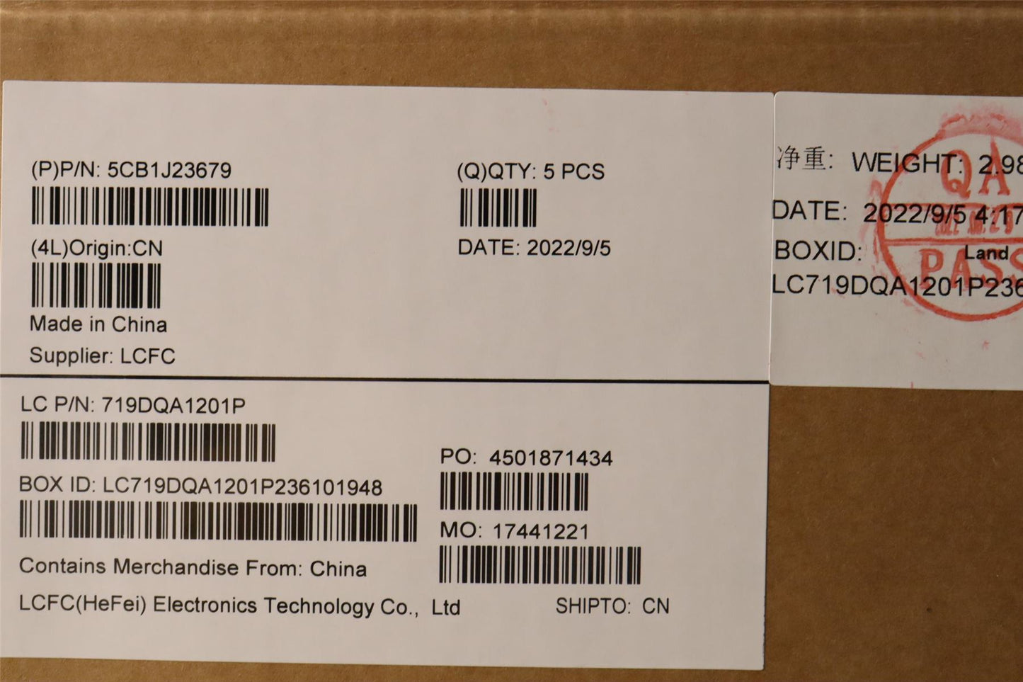 Lenovo Upper Case ASM_SPA L82UT SG 5CB1J23679