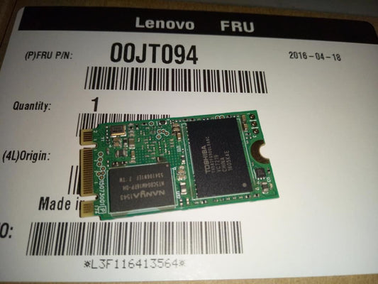 Lenovo 128G, M.2, 2242, SATA6G, LTON, STD 00JT094