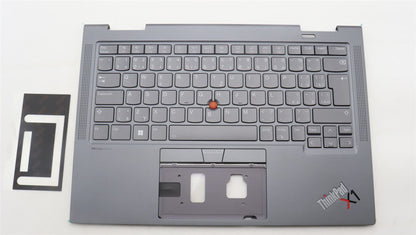 Lenovo ThinkPad X1 8th Gen Keyboard Palmrest Top Cover Grey Backlit 5M11H62390