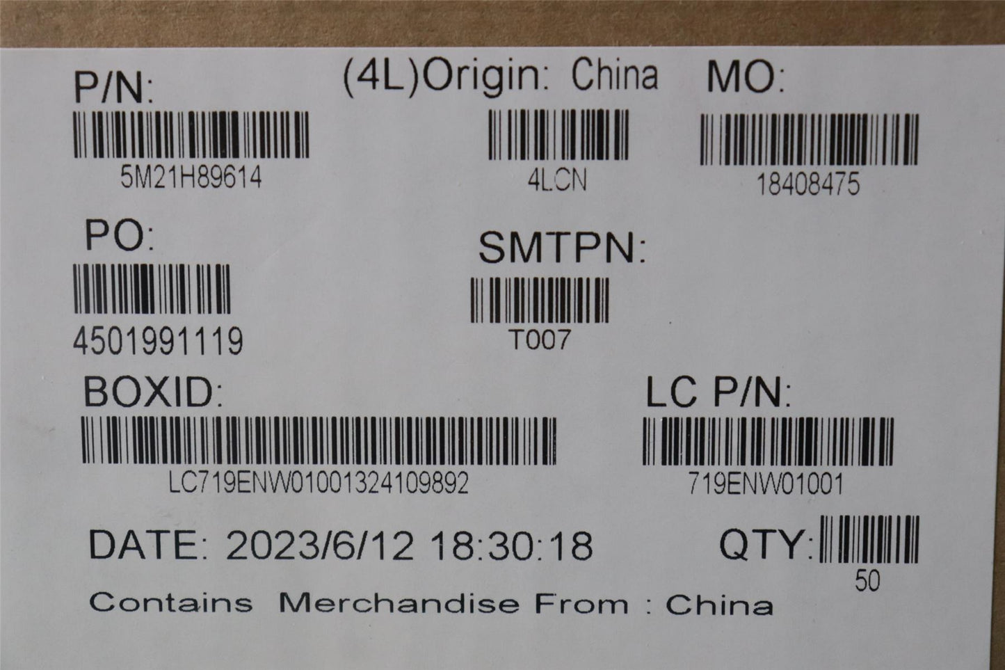 Lenovo MECHANICAL KP6B0_BTY_MYLAR 5M21H89614
