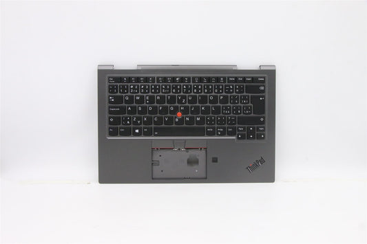 Lenovo Yoga X1 5th Gen Palmrest Cover Keyboard Czech Slovakian Grey 5M10Z37150