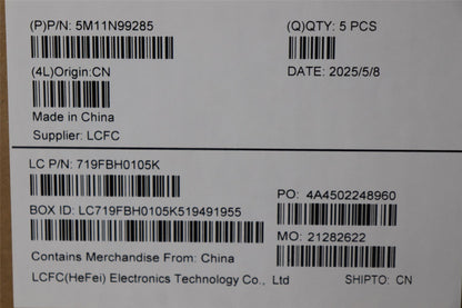 Lenovo MECH_ASM FRU KBD CCV UKR BL(PMX) US BK 5M11N99289