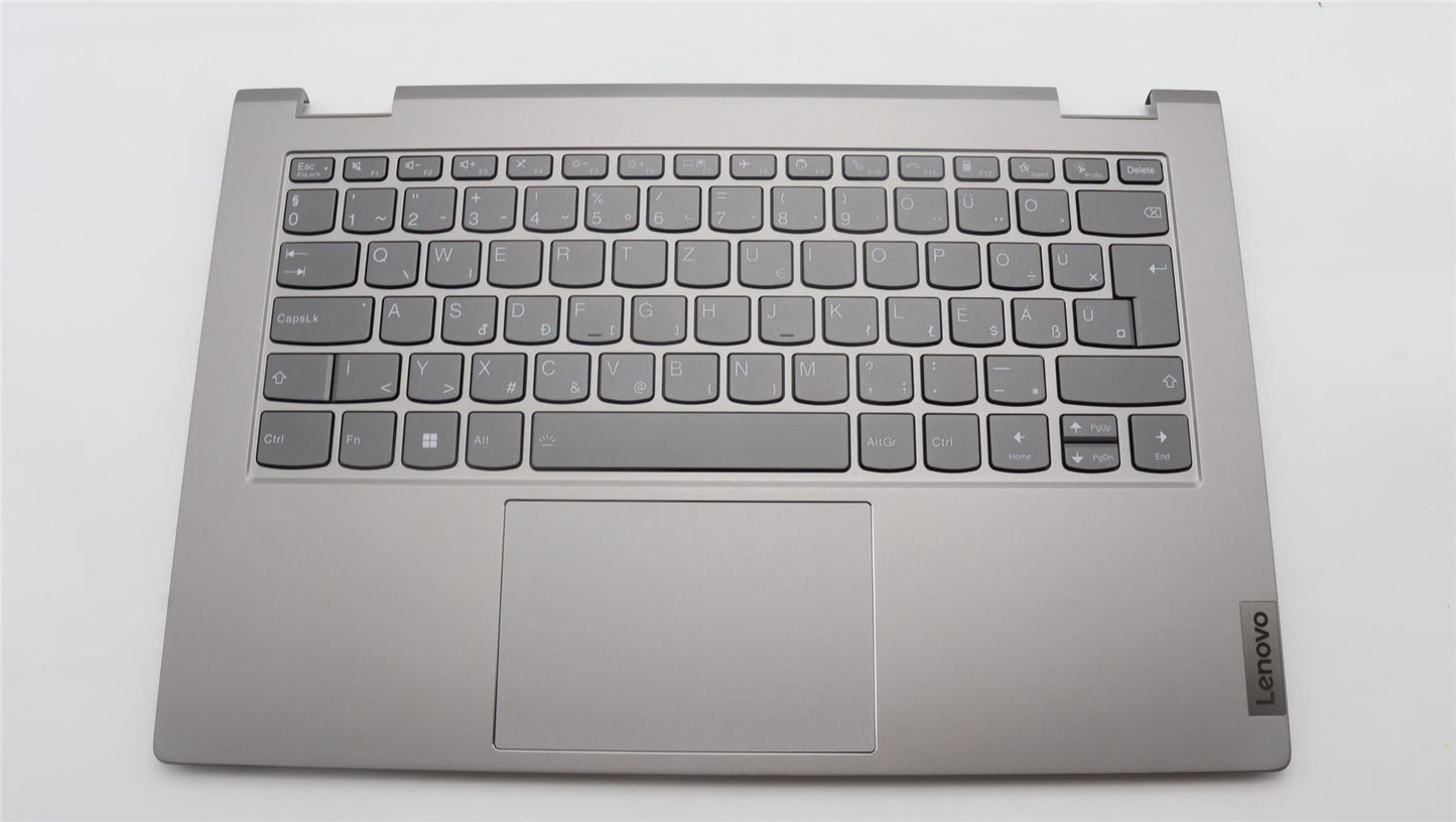 Lenovo Yoga 14s G3 IRU Palmrest Cover Touchpad Keyboard Hungarian 5CB1L43746