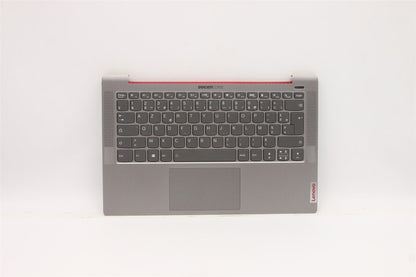 Lenovo Ducati 5 Palmrest Cover Touchpad Keyboard French Grey Backlit 5CB0Z28352