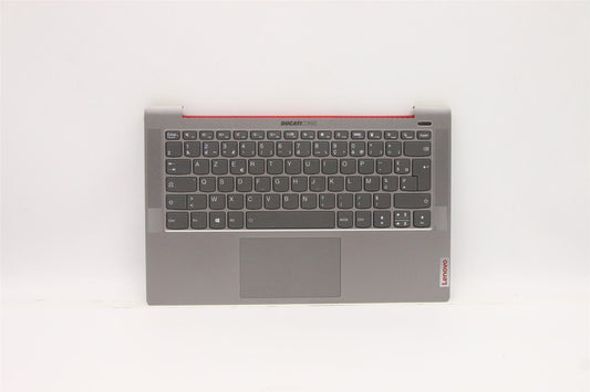 Lenovo Ducati 5 Palmrest Cover Touchpad Keyboard French Grey Backlit 5CB0Z28352