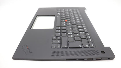 Lenovo ThinkPad P1 Gen 6 Palmrest Cover Keyboard Nordic Grey 5M11L89053