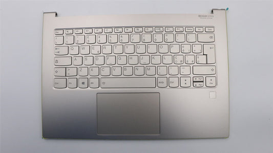 Lenovo Yoga C930-13IKB Keyboard Palmrest Top Cover Italian Silver 5CB0S72641