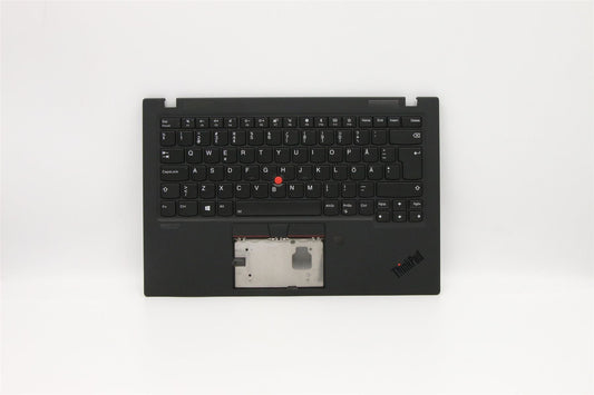 Lenovo Carbon X1 7th Keyboard Palmrest Top Cover Swedish Finnish 5M10W85939