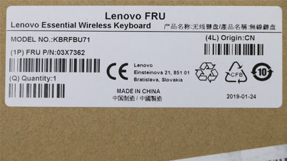 Lenovo ThinkPad T490 Wireless Keyboard Thailand Black 03X7362