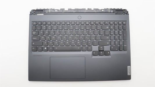 Lenovo Legion 7 16IRX8H Palmrest Cover Touchpad Keyboard Hebrew White 5CB1L09908