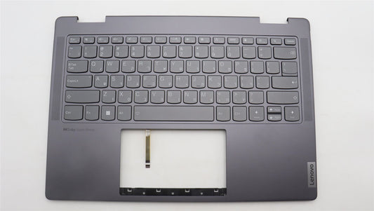 Lenovo Yoga 7 14IRL8 Keyboard Palmrest Top Cover Hebrew Storm Grey 5CB1L40804