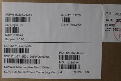 Lenovo Upper Case ASM_EUROENGL82XQFBFPNBL 5CB1L28364