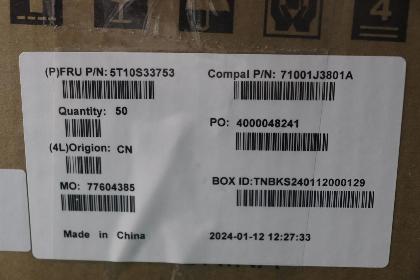 Lenovo TAPE Removable Tape C 83G1 R/L 5T10S33753