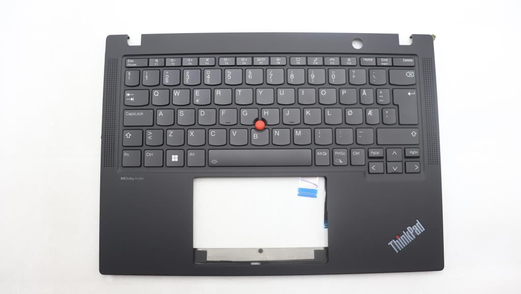 Lenovo ThinkPad X13 Gen 4 Keyboard Palmrest Top Cover Norwegian Black 5M11H94427