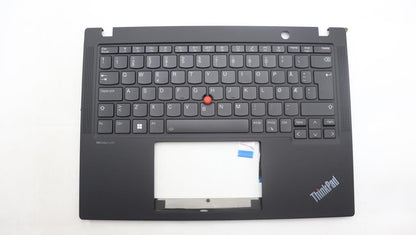 Lenovo ThinkPad X13 Gen 4 Keyboard Palmrest Top Cover Norwegian Black 5M11H94427