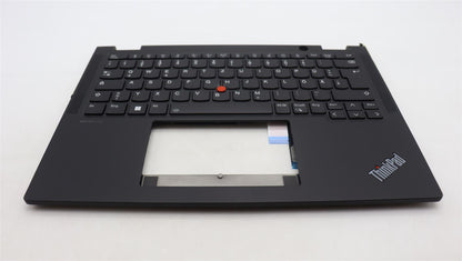 Lenovo Yoga X13 Gen 4 Palmrest Cover Keyboard German Black 5M11L64228