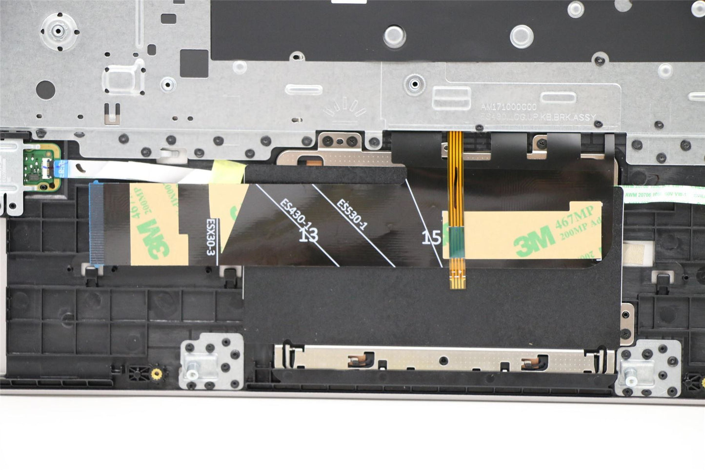 Lenovo IdeaPad 530S-14IKB Keyboard Palmrest Top Cover German Grey 5CB0R12055