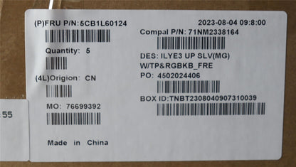 Lenovo Slim 5 16IRH8 5 16APH8 Palmrest Cover Touchpad Keyboard 5CB1L60124
