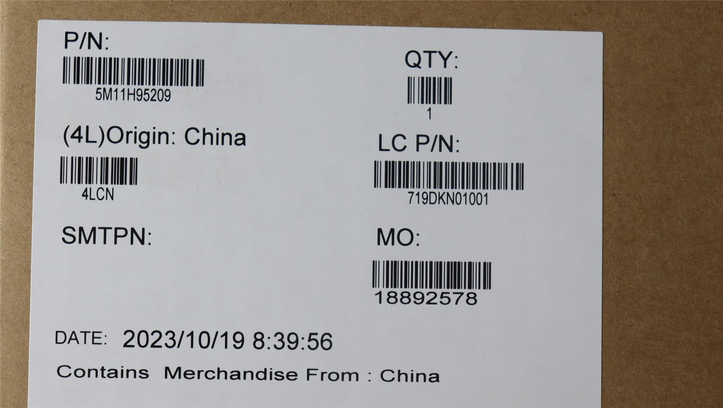 Lenovo MECH_ASM 13.3WUXGA,FHD,HybIR,GY,AUO 5M11H95209