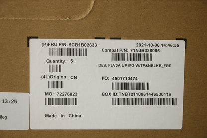 Lenovo Upper Case ASM_FRA C 20VF MGNBL 5CB1B02633